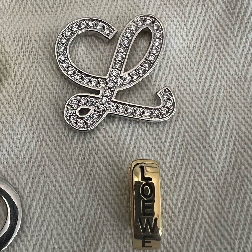 Loewe Gold and Silver Women's Earrings - Picture 4 of 7